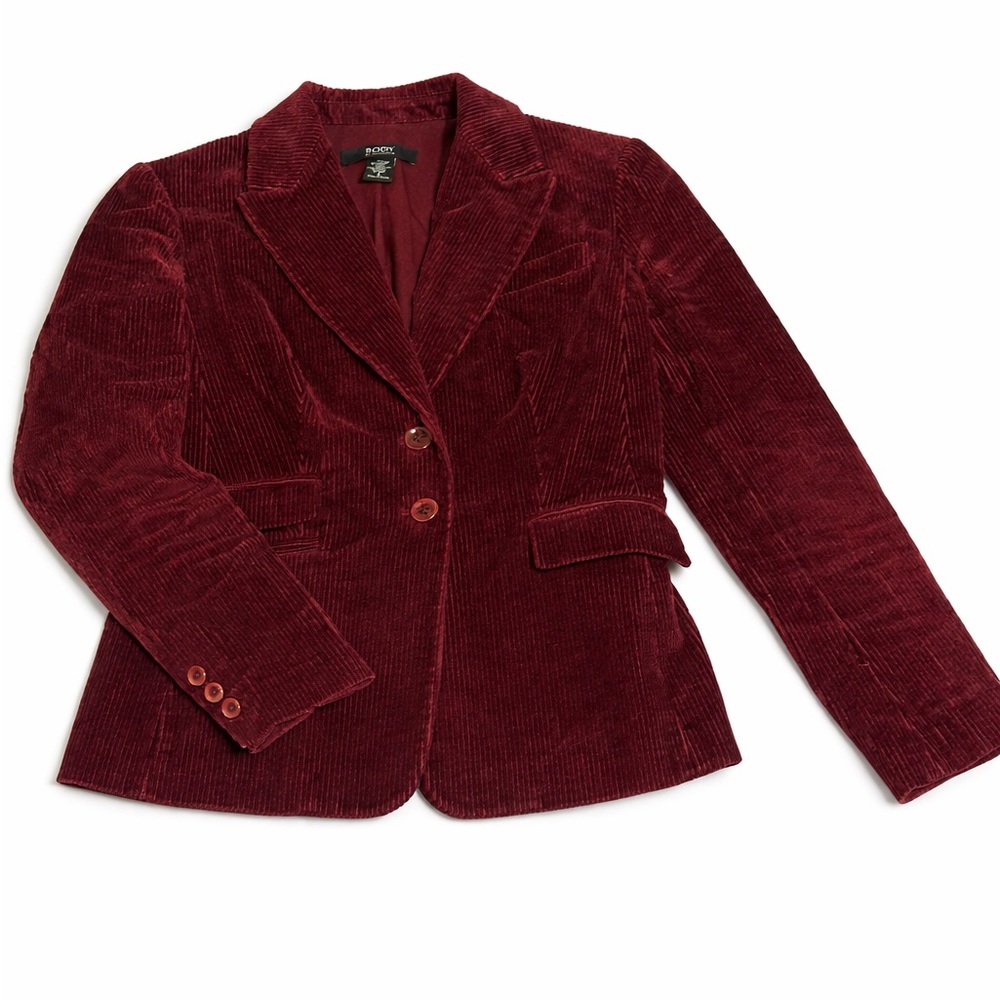 Victoria's Secret Burgundy Corduroy Blazer